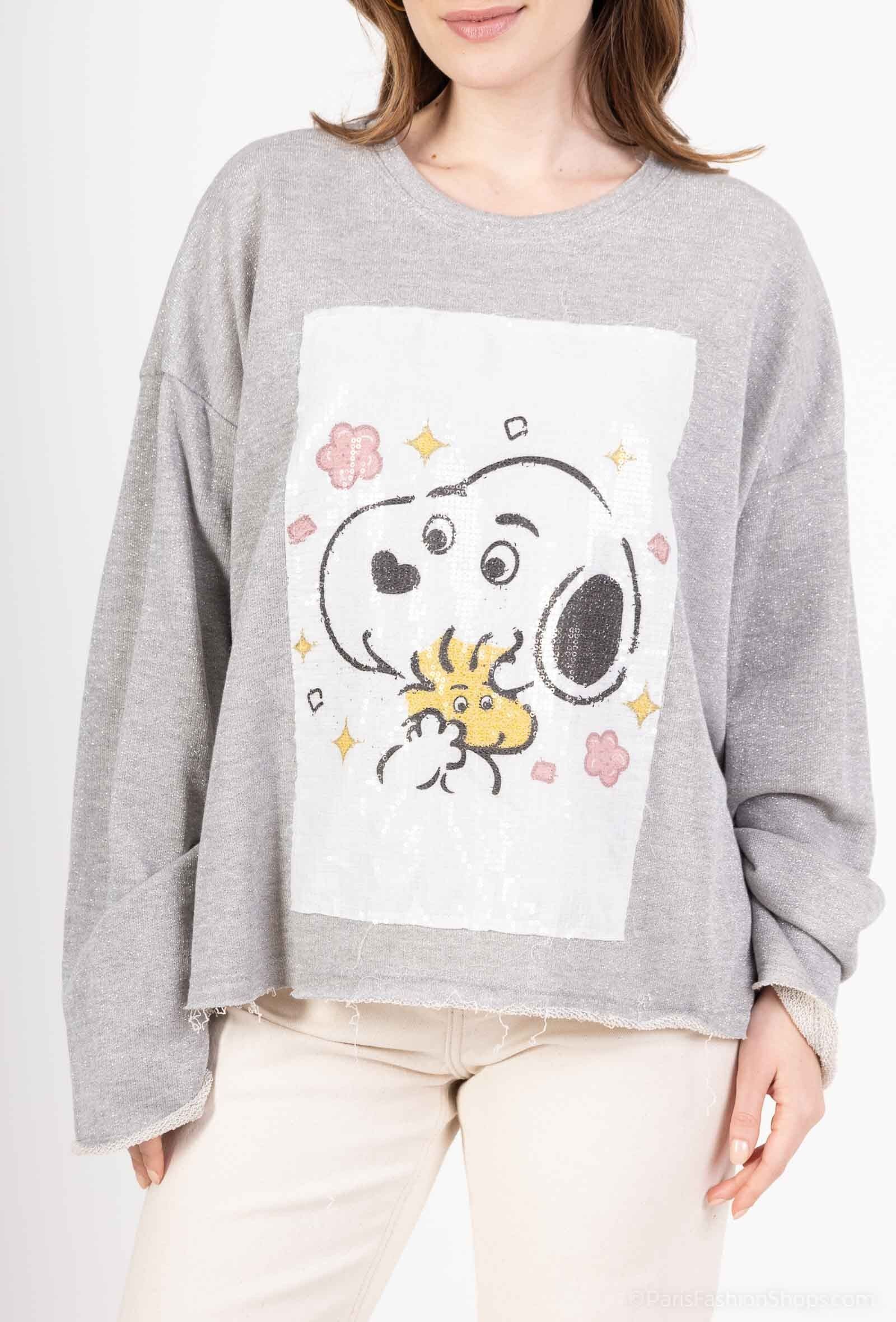 KURZES SWEATSHIRT MIT DRUCK