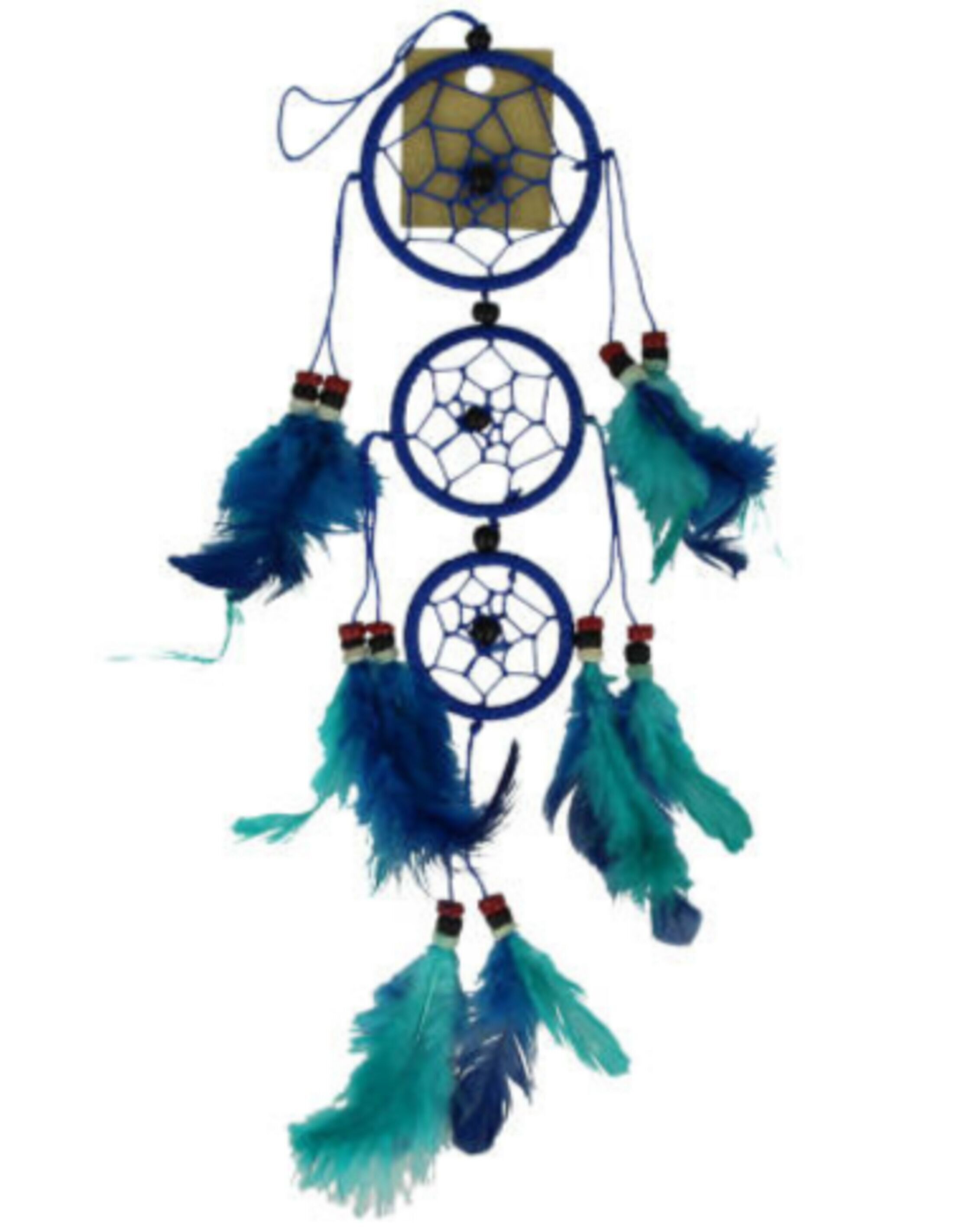 Traumfänger Blau & Türkis 6cm - 3 Ringe