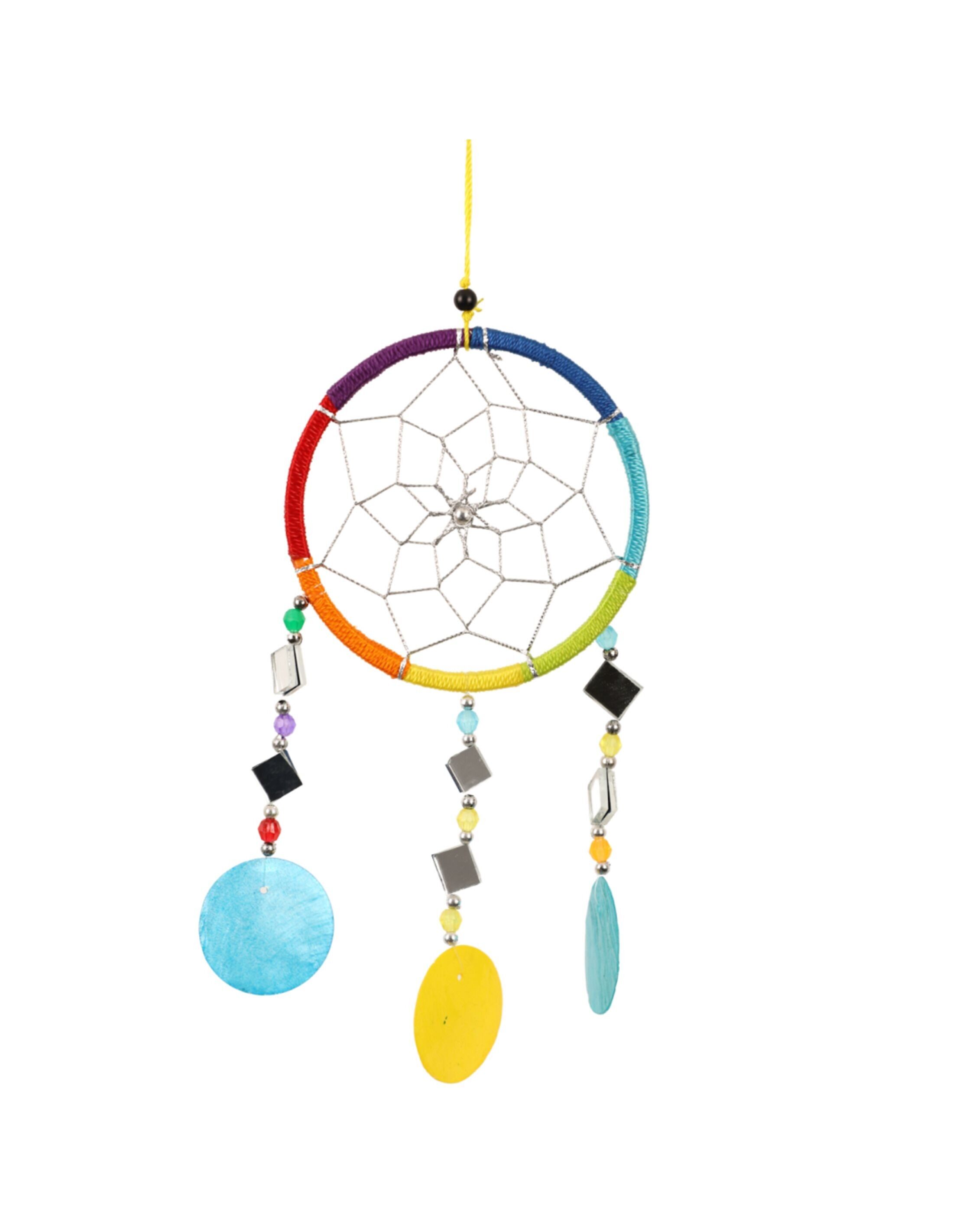 Acchiappasogni Conchiglia/specchio arcobaleno 9 cm