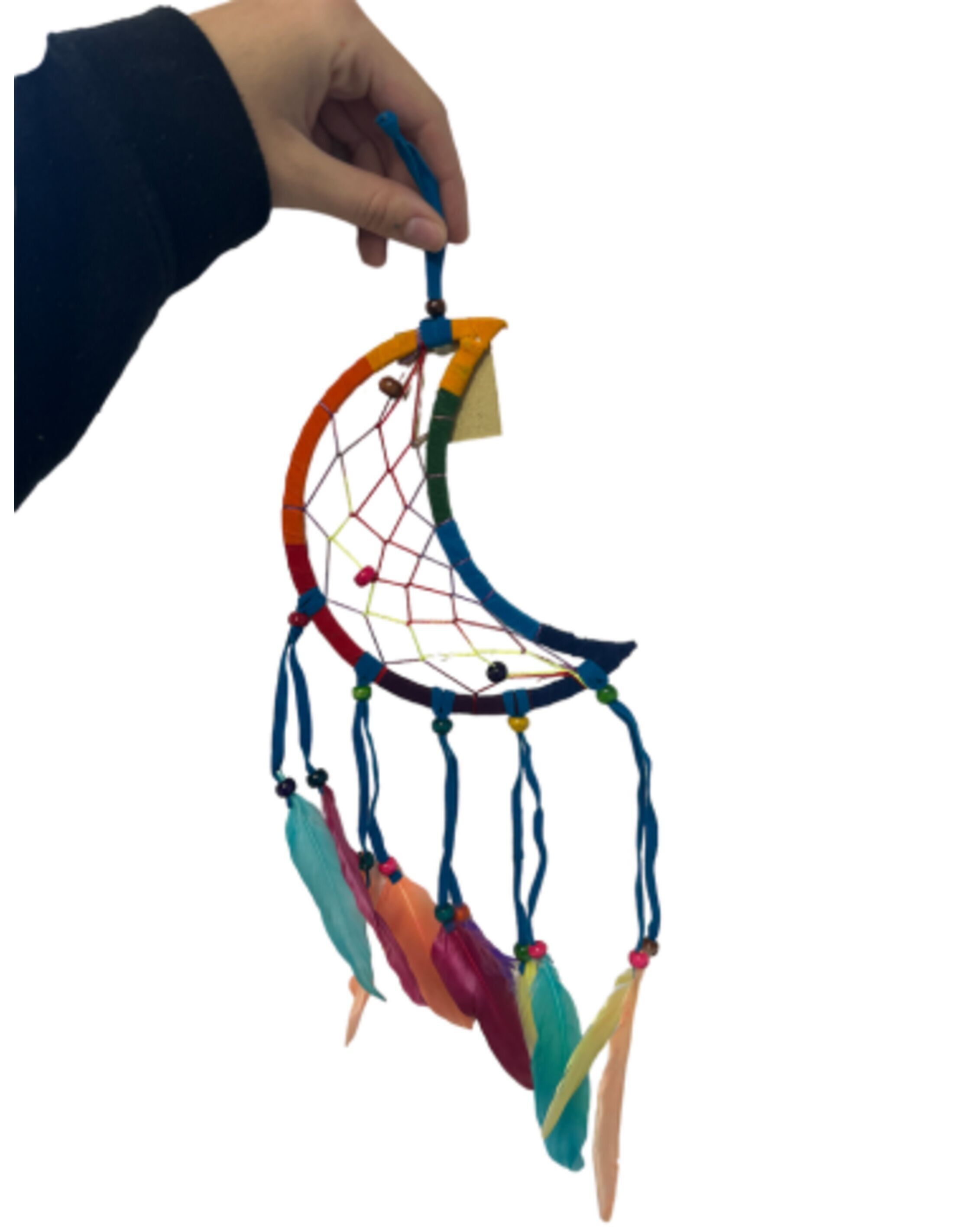 Traumfänger Regenbogenmond 16 cm