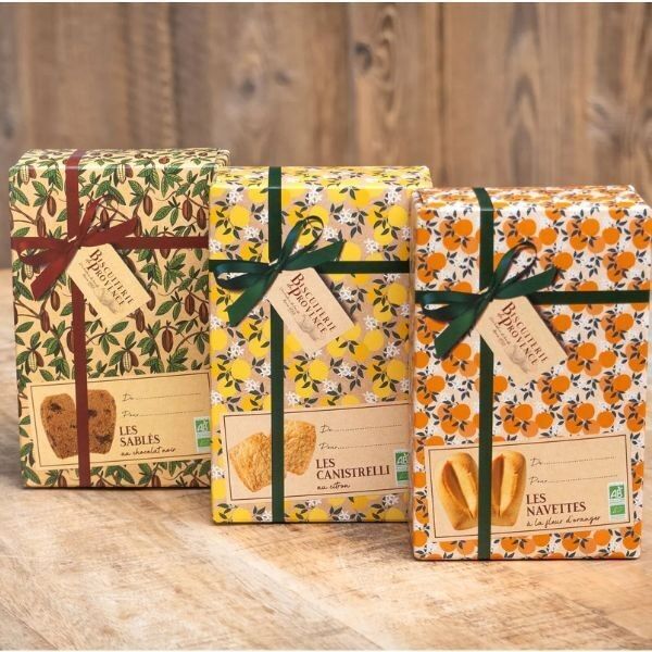 Confezioni piccole (Navettes, Canistrelli, Frollini al cioccolato) - Scatole da 21 unità (7 confezioni di ciascuna)