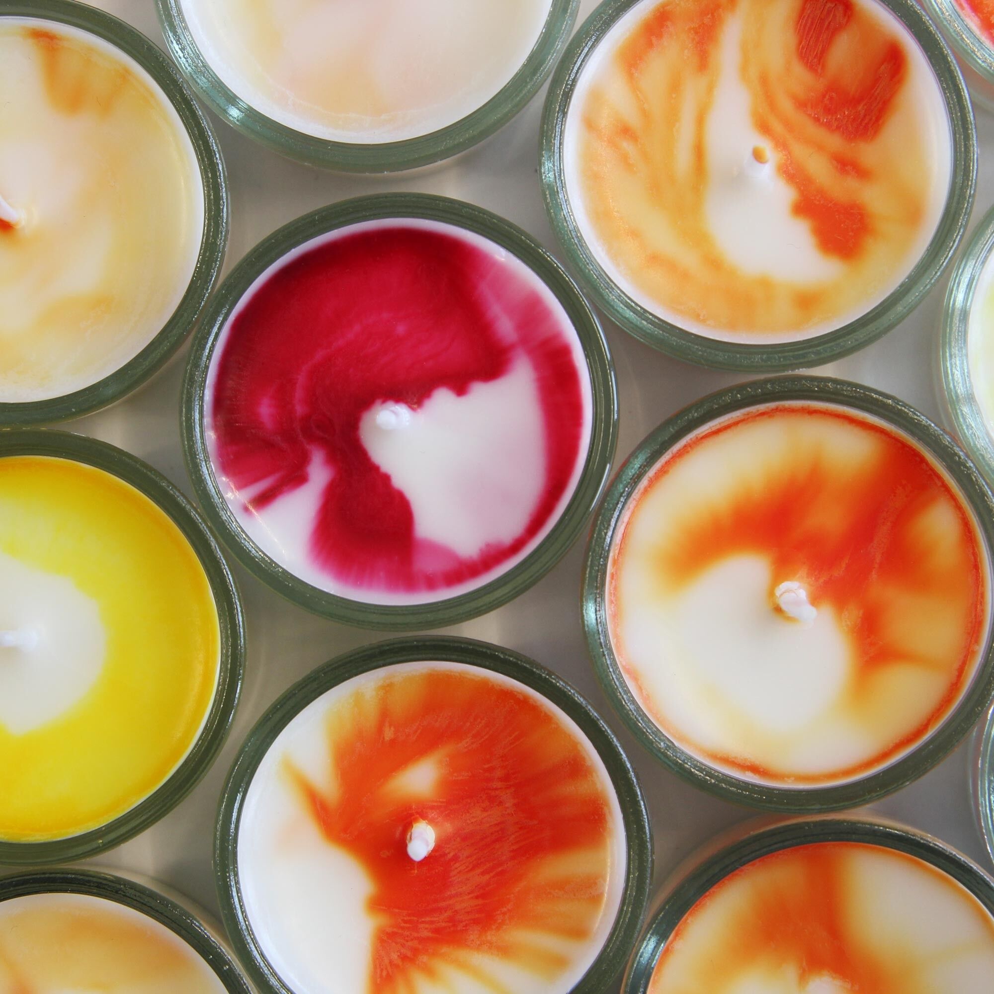 Set di candele da tè fatte a mano