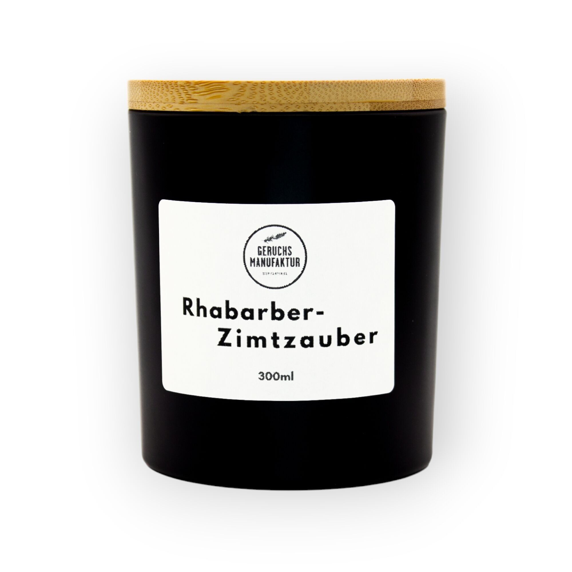 Premium scented candle Rhubarb-Cinnamon Magic