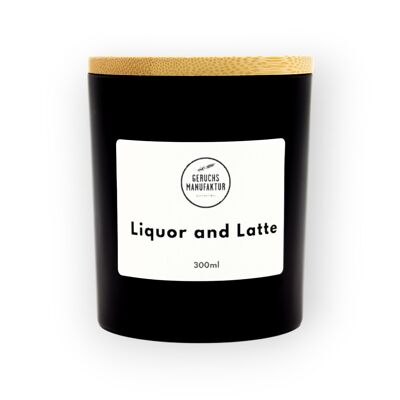 premium scented candle Liquor and Latte