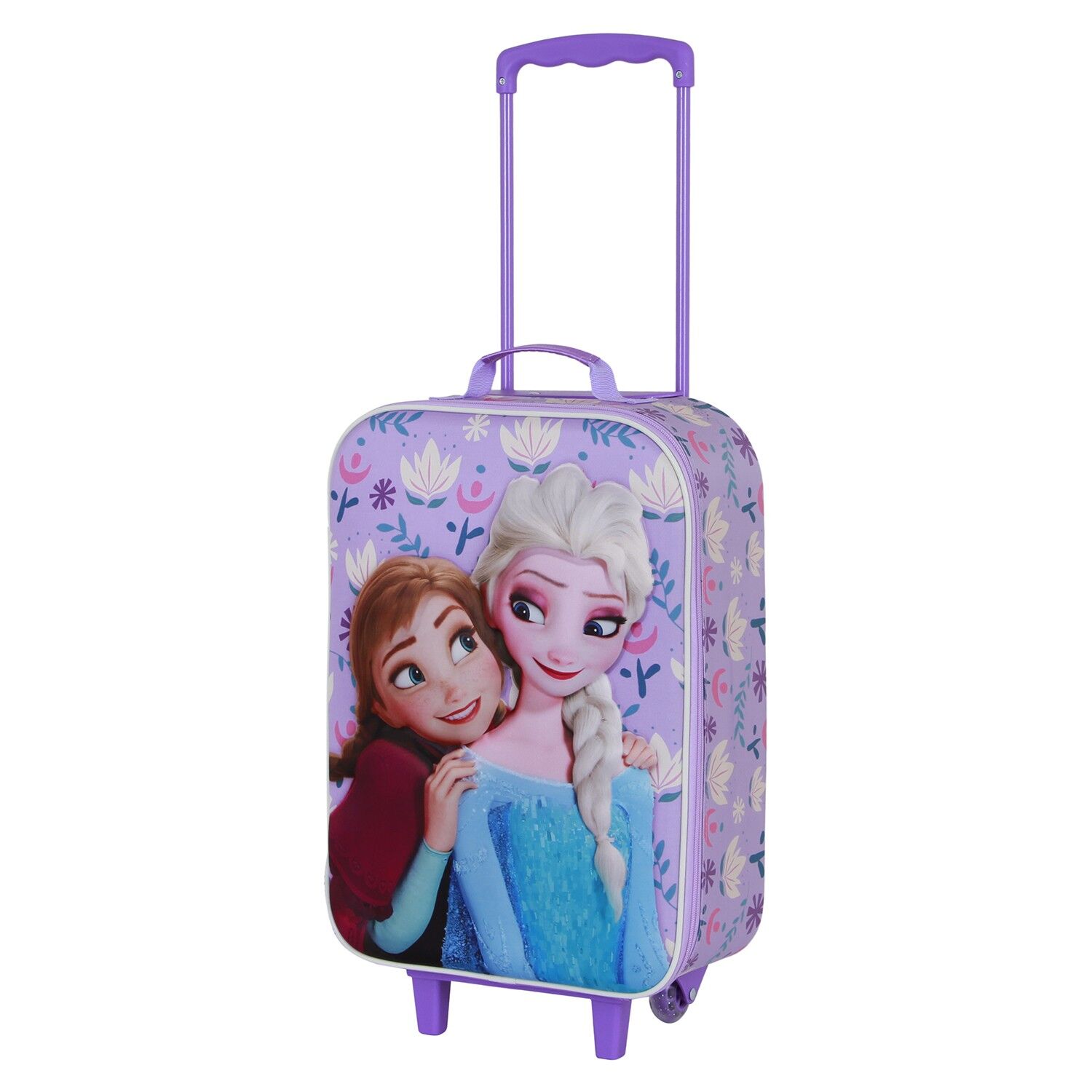 Disney Frozen 2 Beauty-Soft 3D-Trolley-Koffer, Lila