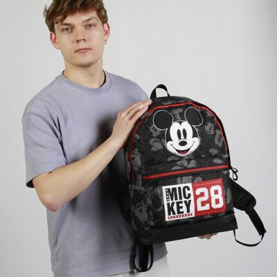 Disney Mickey Mouse Year-Mochila HS FAN 2.2, Negro