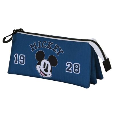 Disney Mickey Mouse Class-Estuche Portatodo Triple, Azul