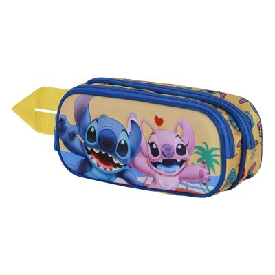 Disney Lilo e Stitch Ocean 3D Doppio astuccio portapenne, blu