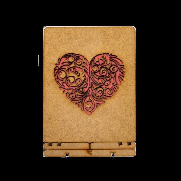 Carta – Pezzo d’arte – Cuore rosso – Cuore rosso – KOMONI –FP5