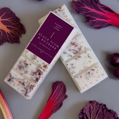 Botanical Wax Melt Snap Bars, Black Plum & Rhubarb - 50g Snap Bar