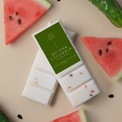 Botanical Wax Melt Snap Bars, Melon & Cucumber - 50g Snap Bar