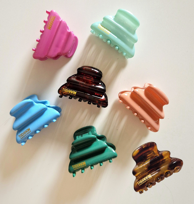 Hair clip made in France, small size, 7 colors