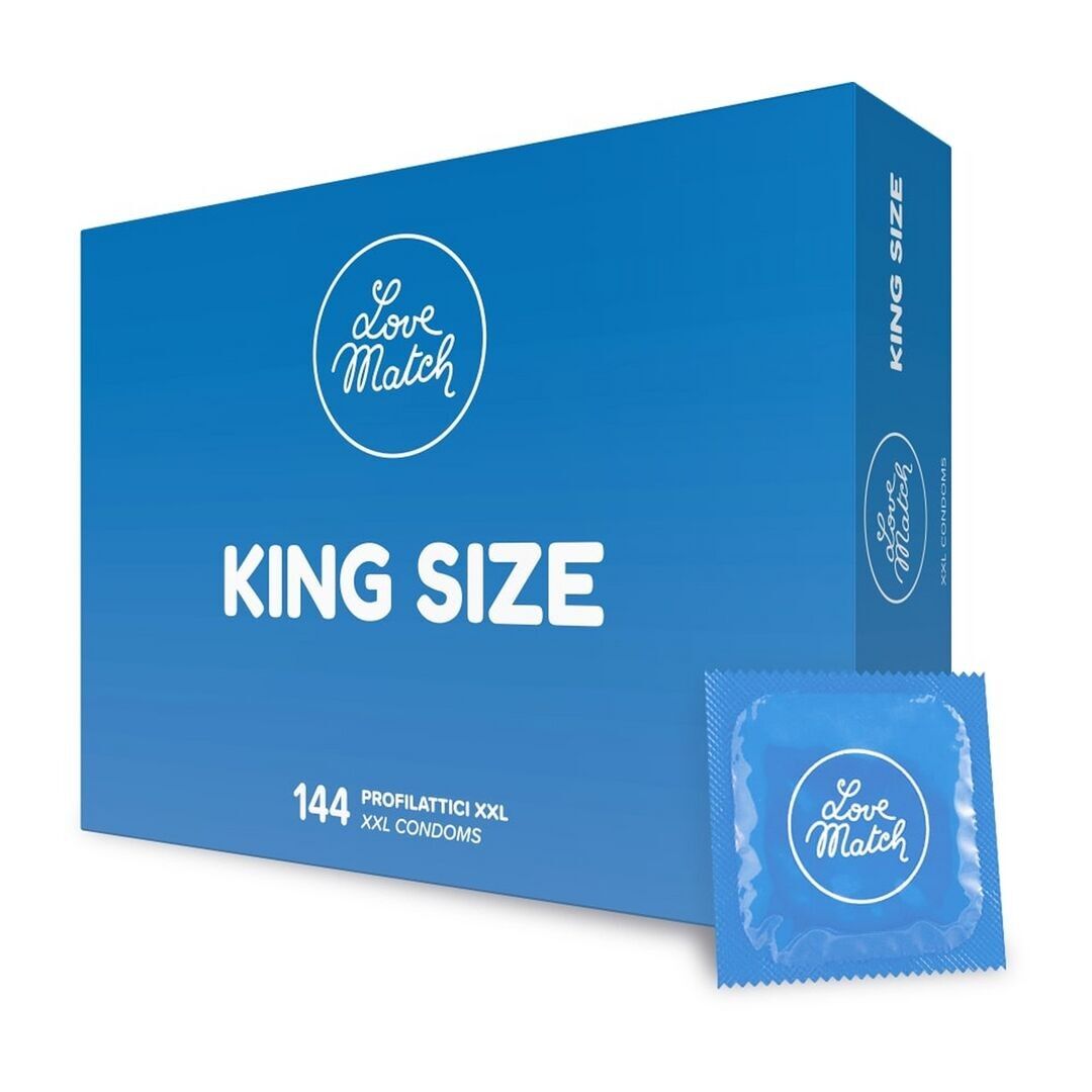 Love Match - King Size - Preservativi - 2.4 / 60 mm - 144 pezzi