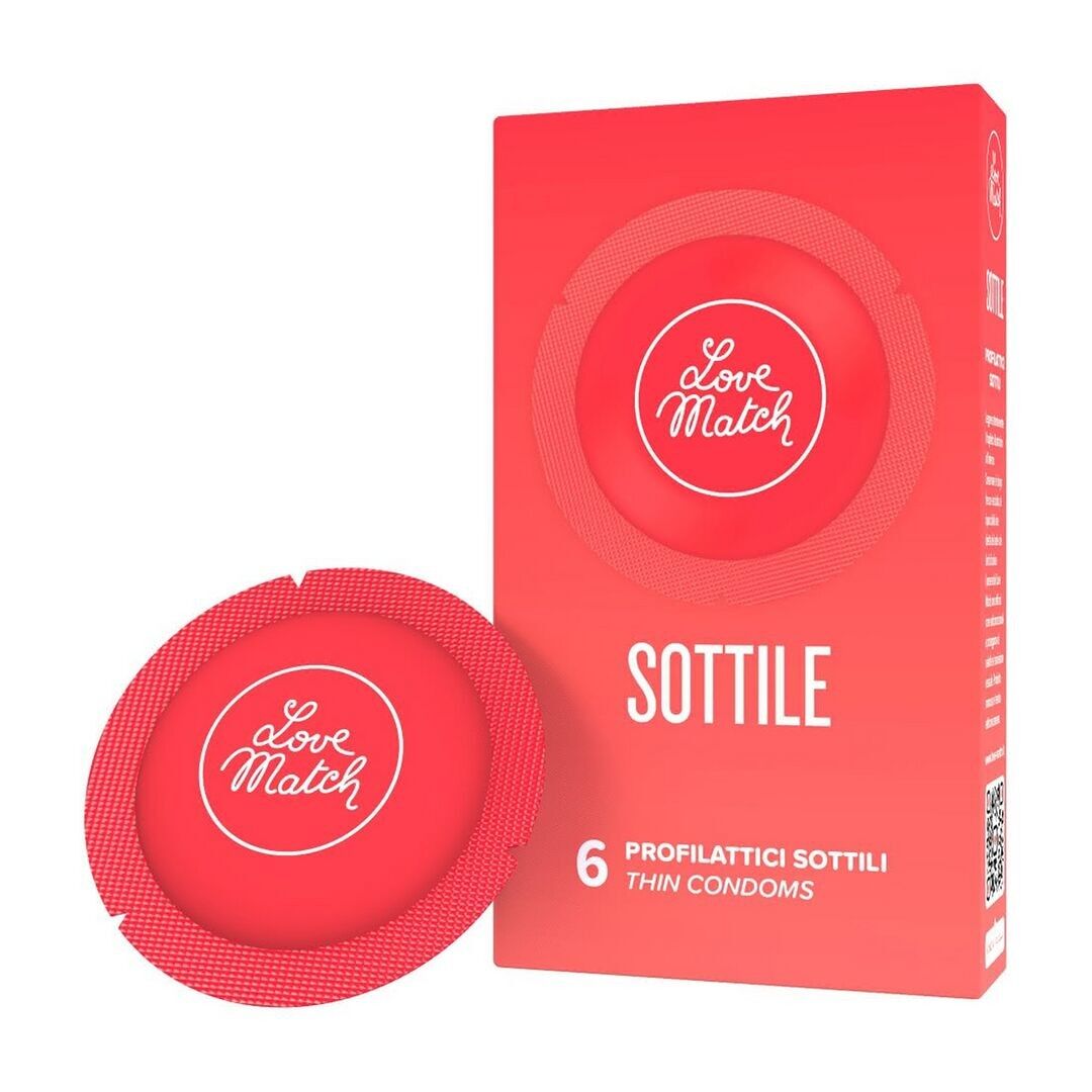 Love Match - Sottile - Preservativi sottili - 6 pezzi