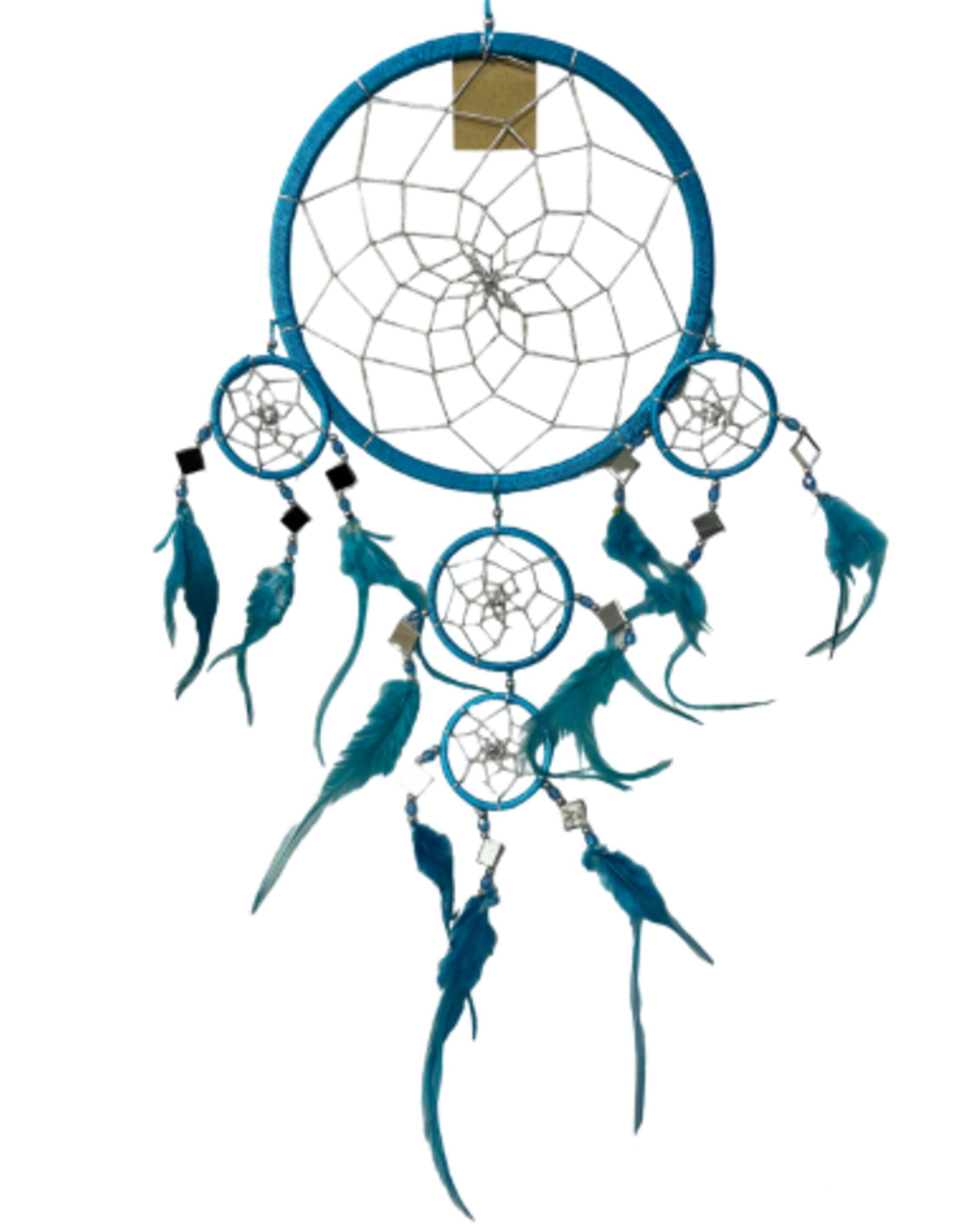 Miroir attrape-rêves 22CM - Turquoise