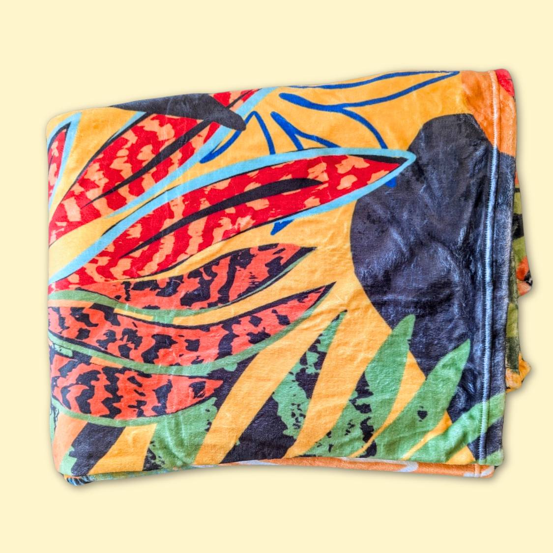 Tropical fleece blanket