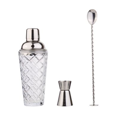 Set da cocktail Laguiole Crystal 3 pezzi - 400 ml