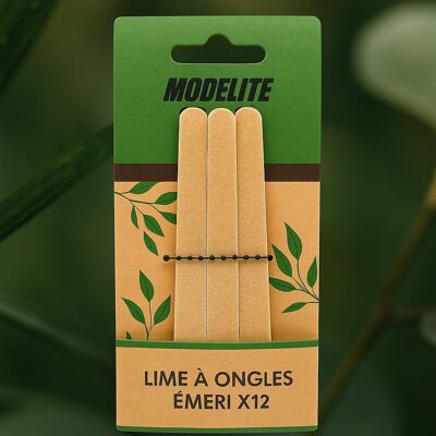 LIMA PER UNGHIE IN LEGNO X 12 - MODELLO GRANDE -