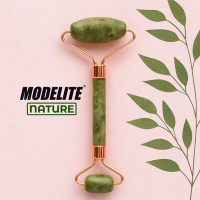GREEN JADE STONE DOUBLE FACE ROLLER