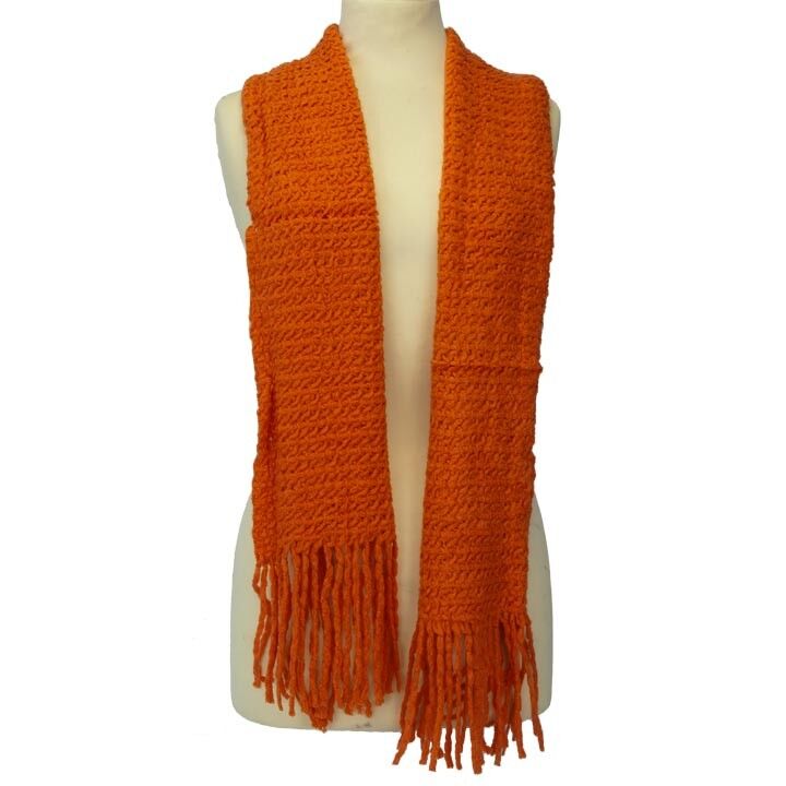 Sciarpa Donna, 160x27cm, Arancione