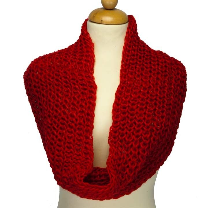 Sciarpa rotonda, 52x20mm, rosso