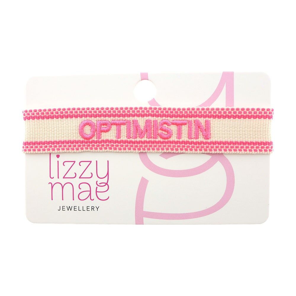 Bracciale statement Optimistin, rosa