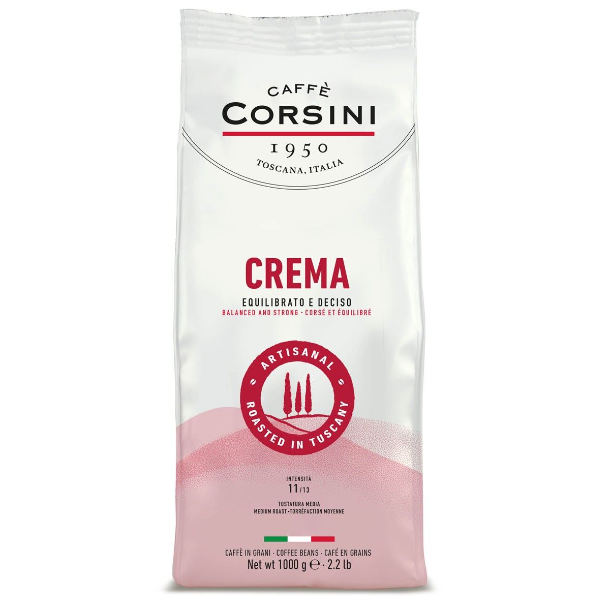 Miscela Arabica-Robusta, Crema, caffè grani 1Kg| Nuova Linea