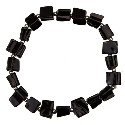 Armkette Muschel, Schwarz