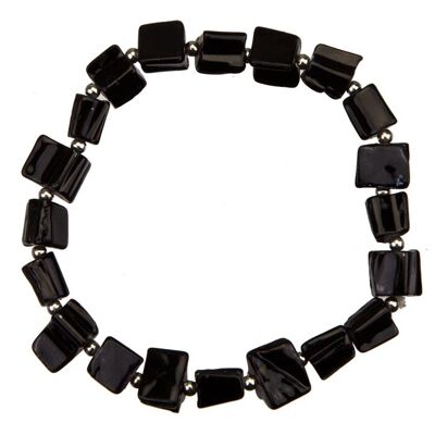 Bracelet coquillage, noir