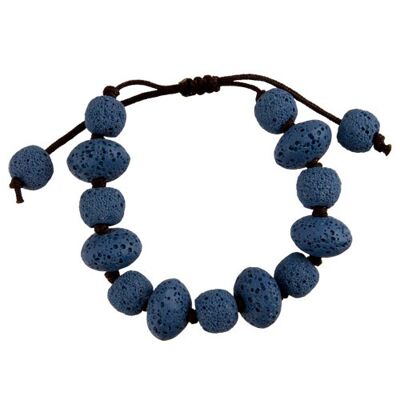 Pulsera de lava color azul