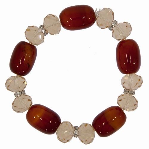 Armband Achat, 13mm, Rot