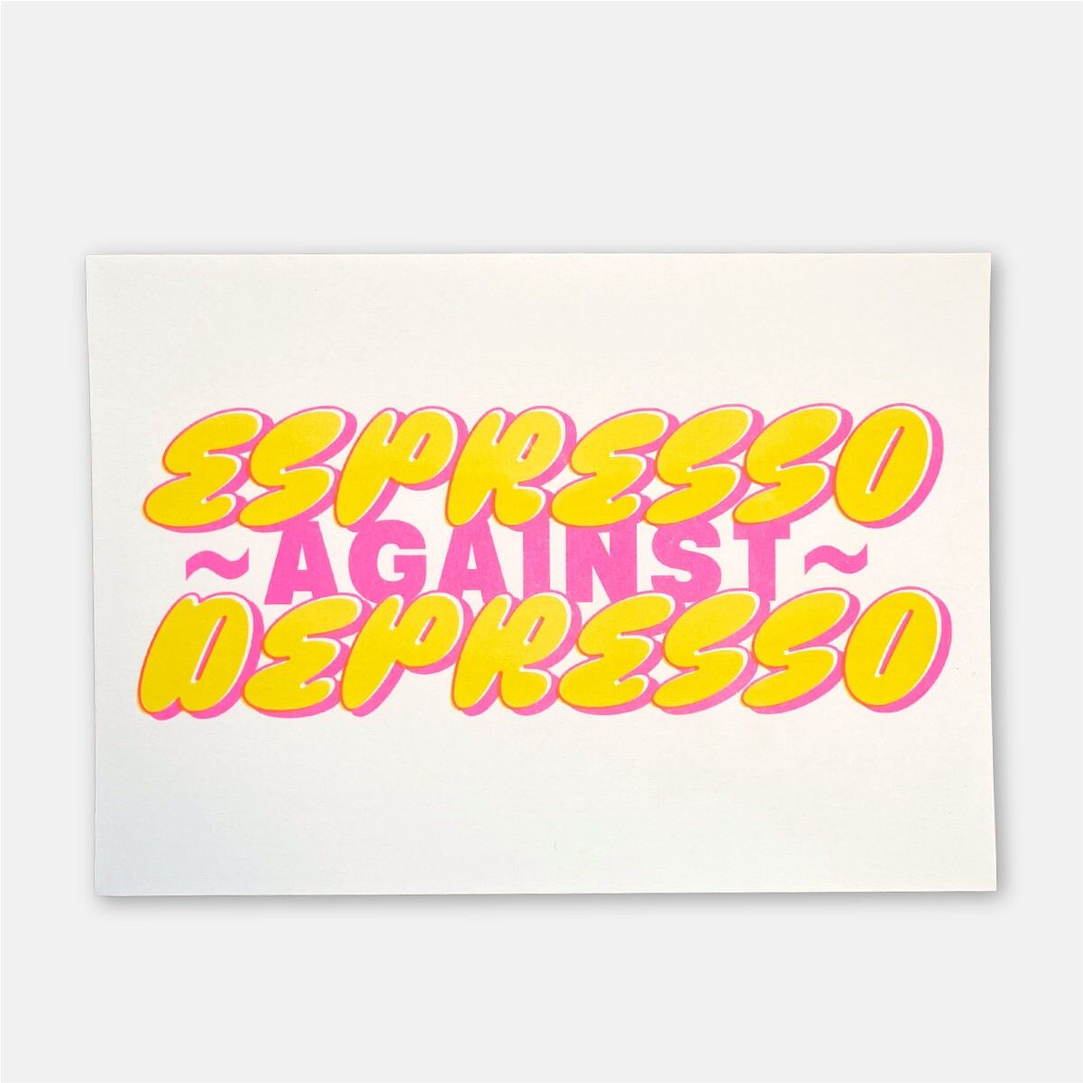 Locandina Riso Espresso contro Depresso A4