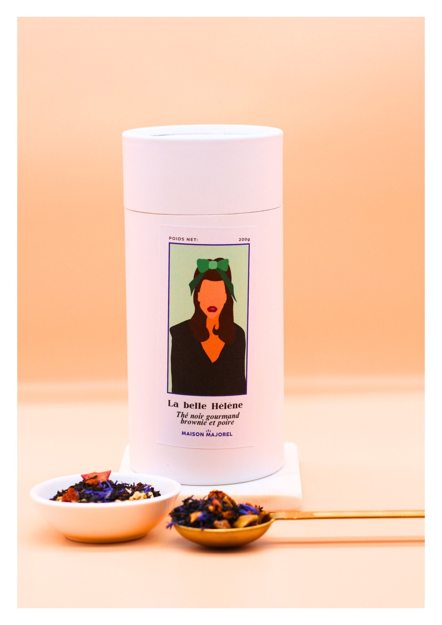 La belle Hélène - Brownies al tè nero e pere