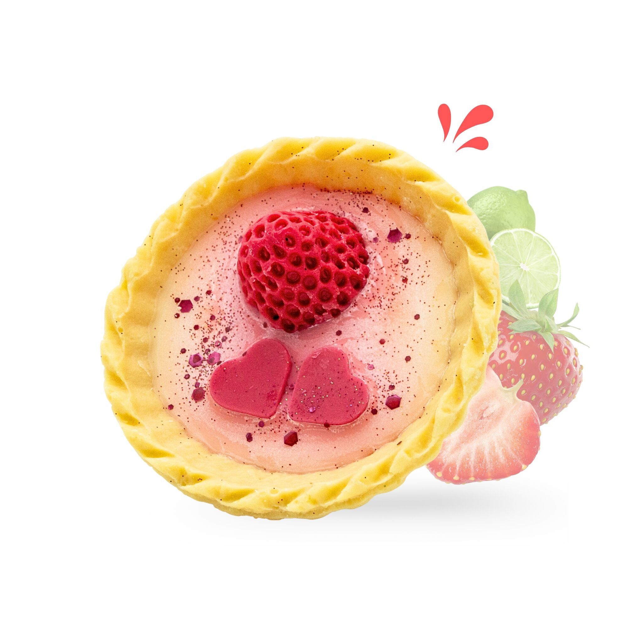 Tartaleta de fresa que se deshace en la boca