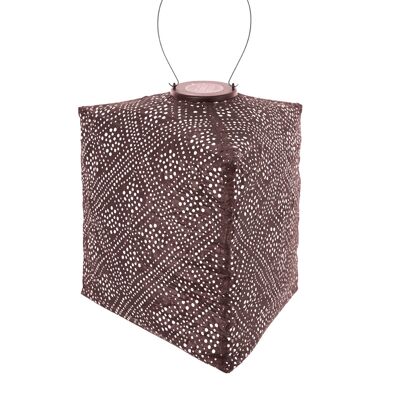 Lanterne solaire Lumiz Topaze Triangle - 28cm - Prune