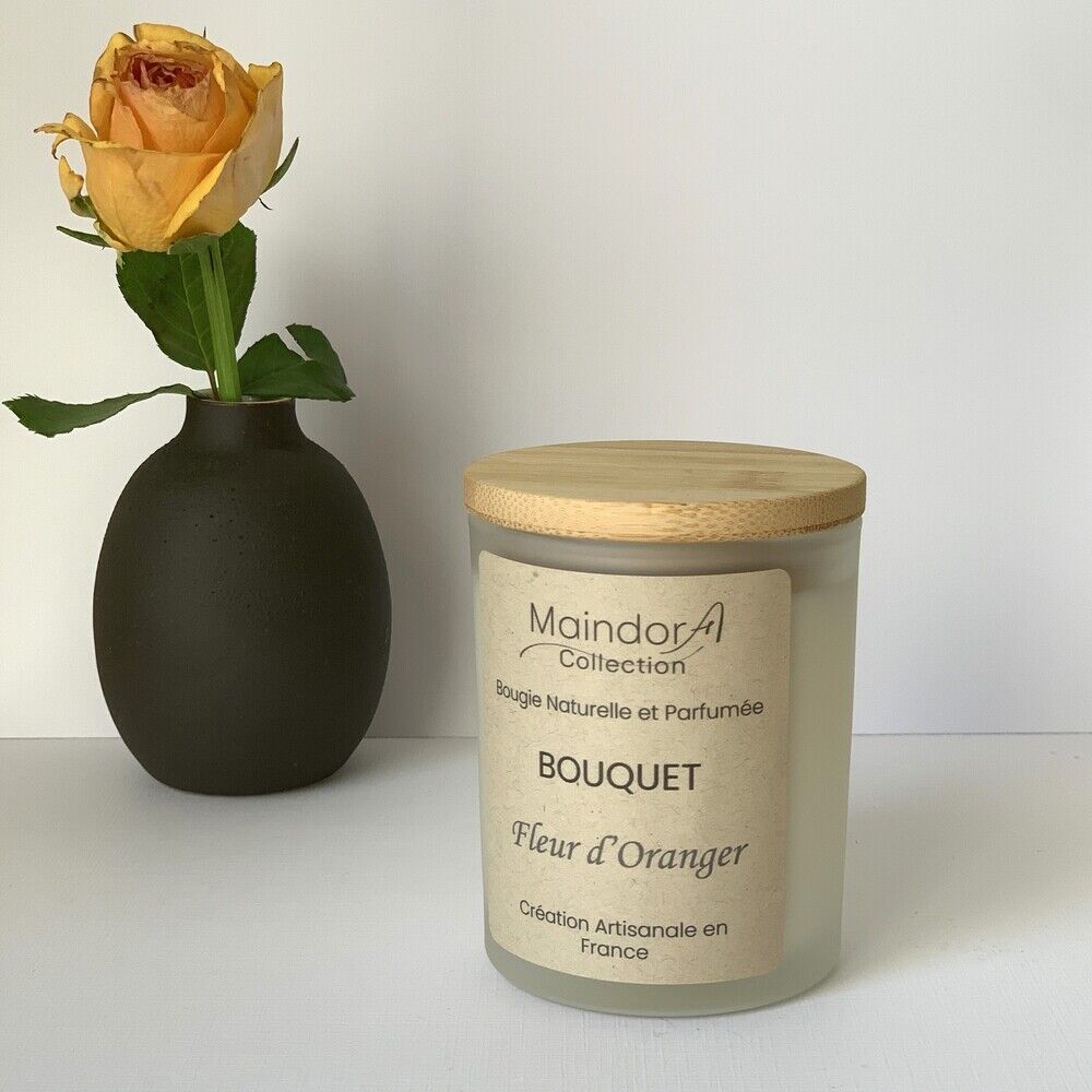 Candela profumata fatta a mano - BOUQUET | 160 gr Cera Vegetale & Profumo Eccezionale