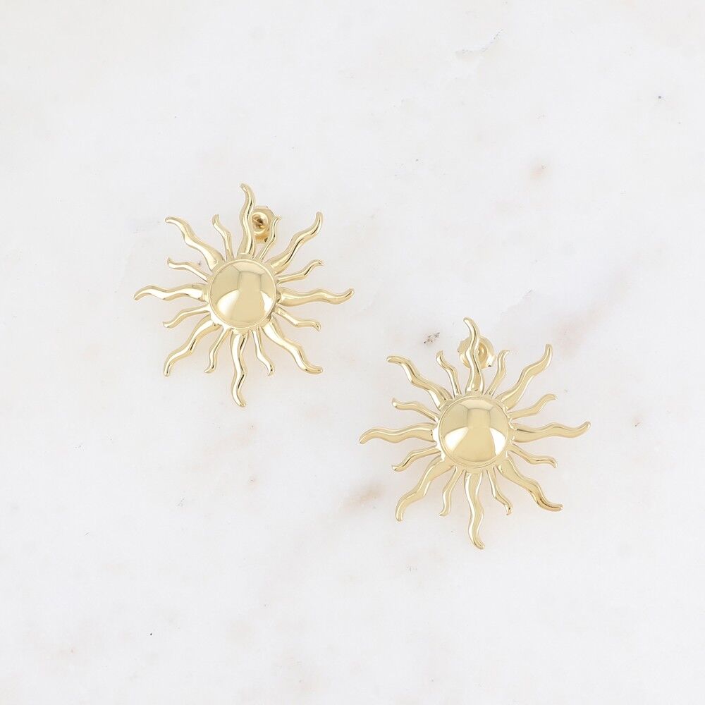 Ohrstecker - große Sonne