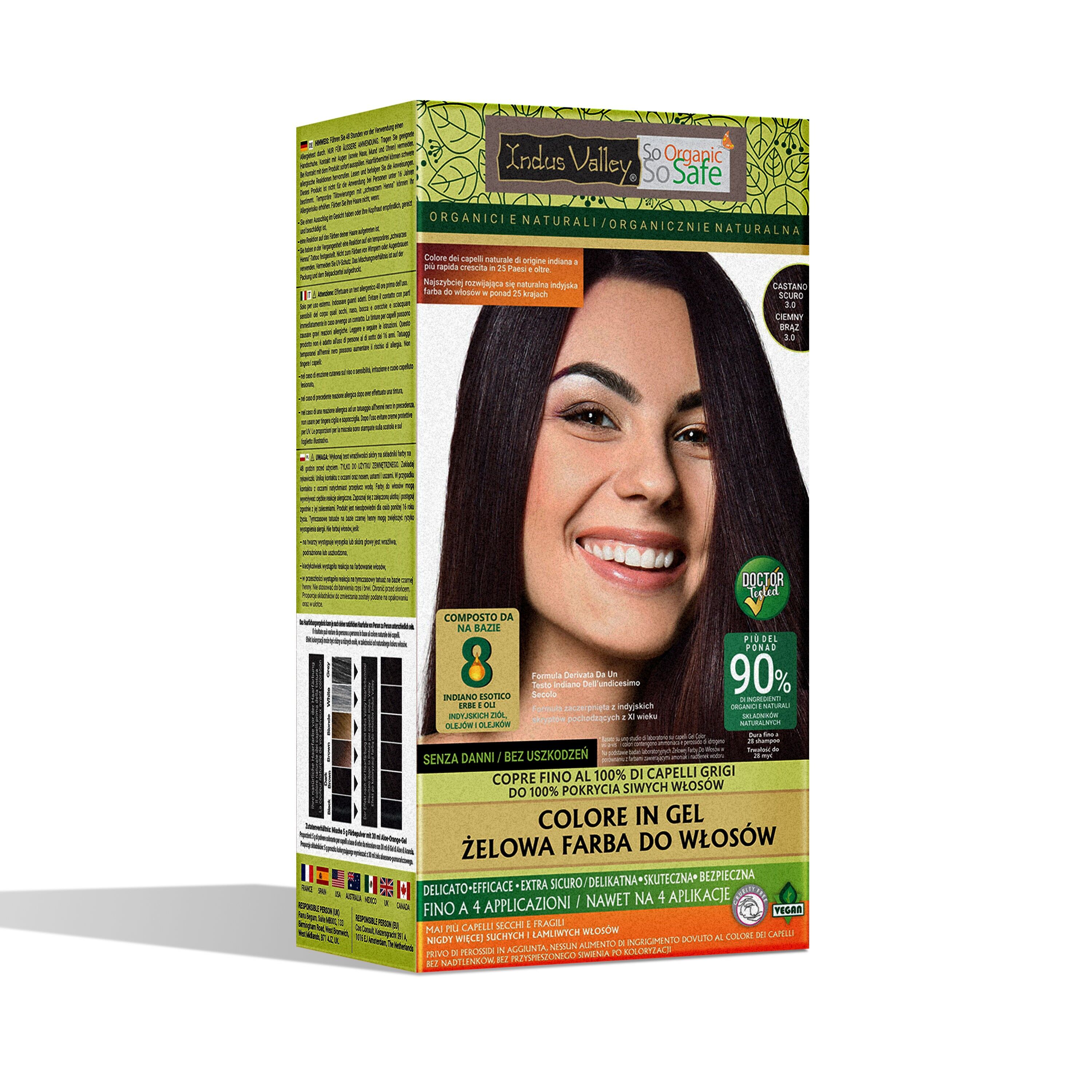 Gel colur for hair, Indus Valley