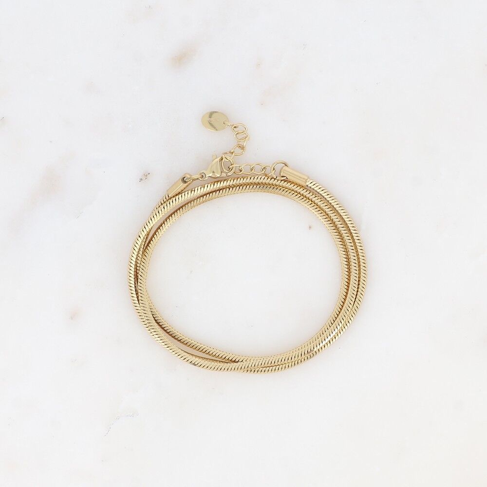 Bracciale a 3 giri/Collana Tímea - maglia serpente