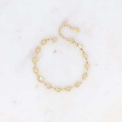 Bracelet - maille type grain de café