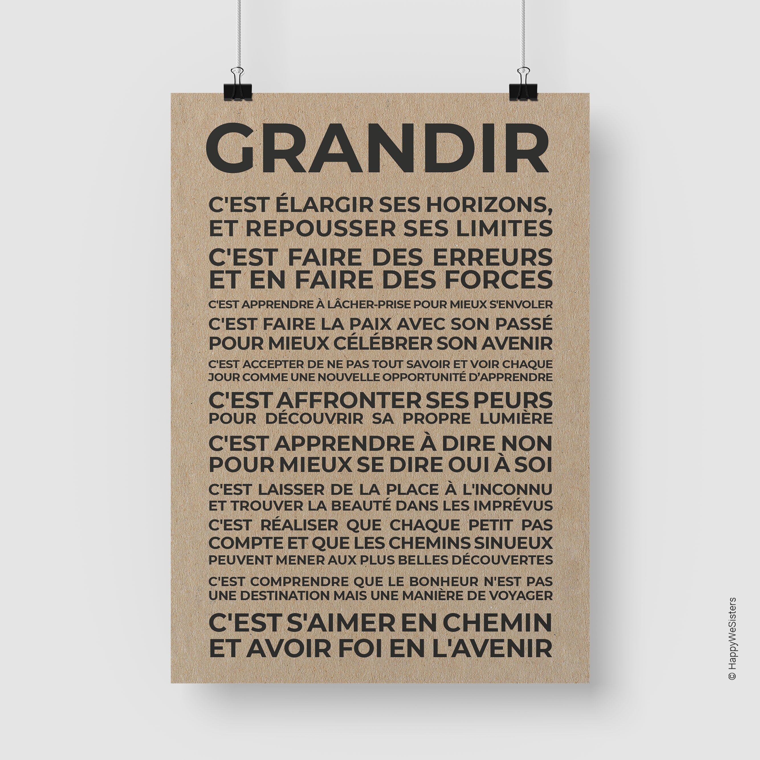 A4 Poster - Erwachsen werden