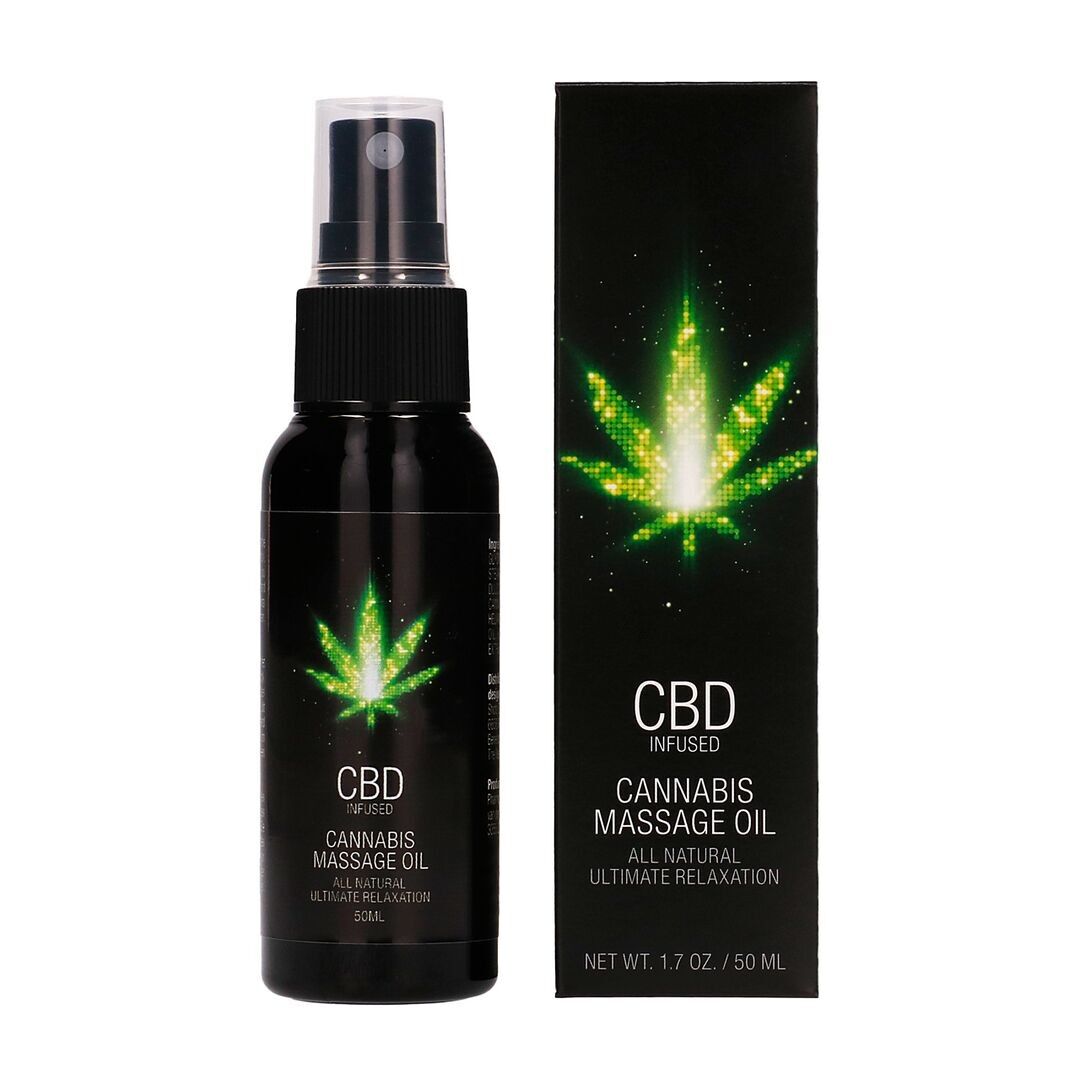Pharmquests by Shots - Aceite de Masaje de Cannabis CBD - 2 fl oz / 50 ml