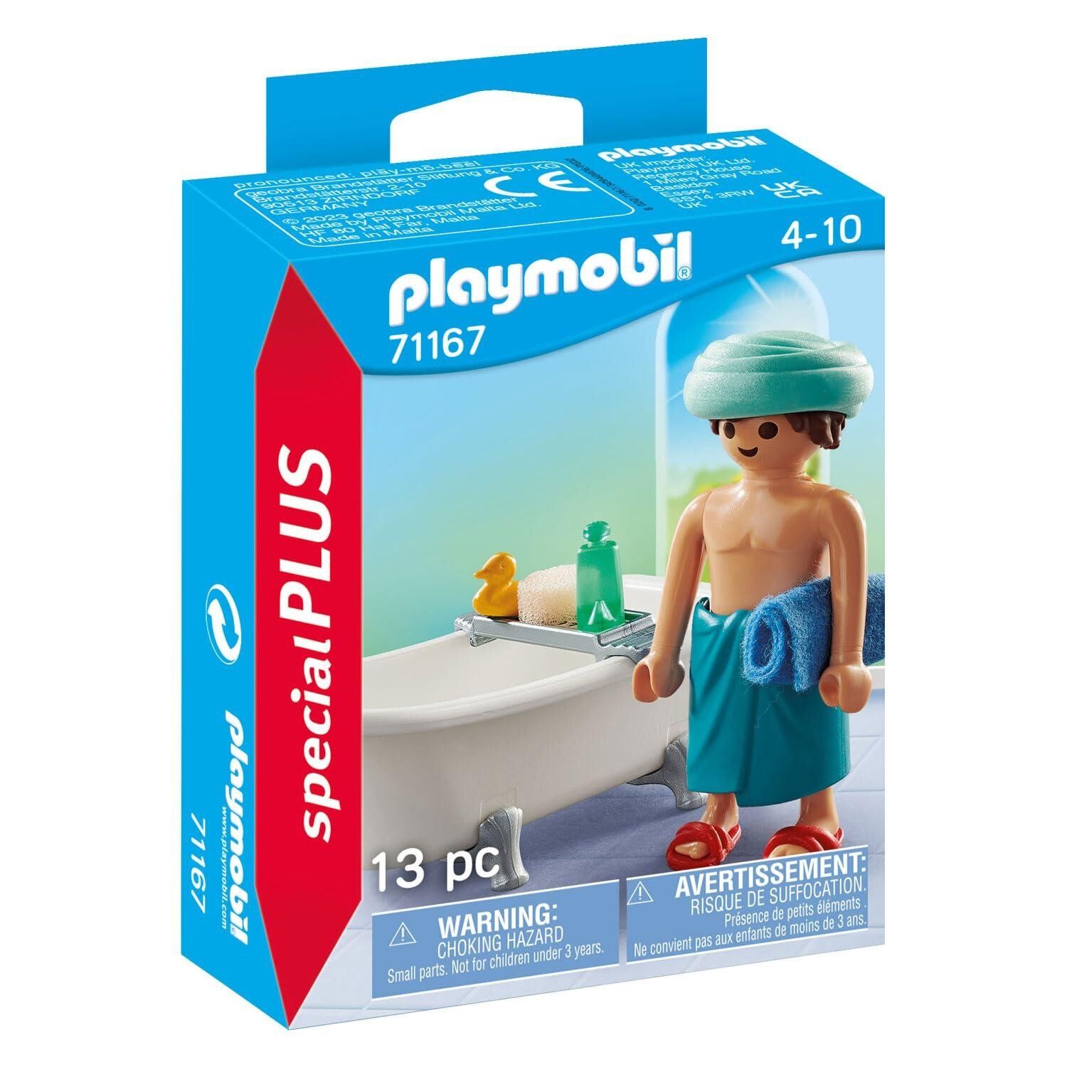 PLAYMOBIL 71167 Mann und Badewanne - Modernes Haus - Stadtleben - Szene aus dem Alltag