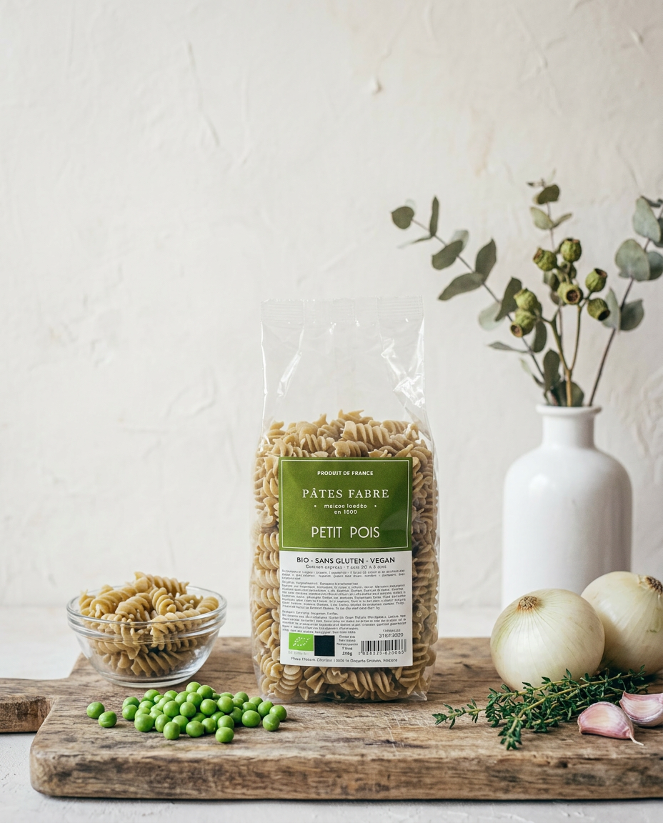 100% espirales de guisantes - Sin gluten - Cocción ultrarrápida