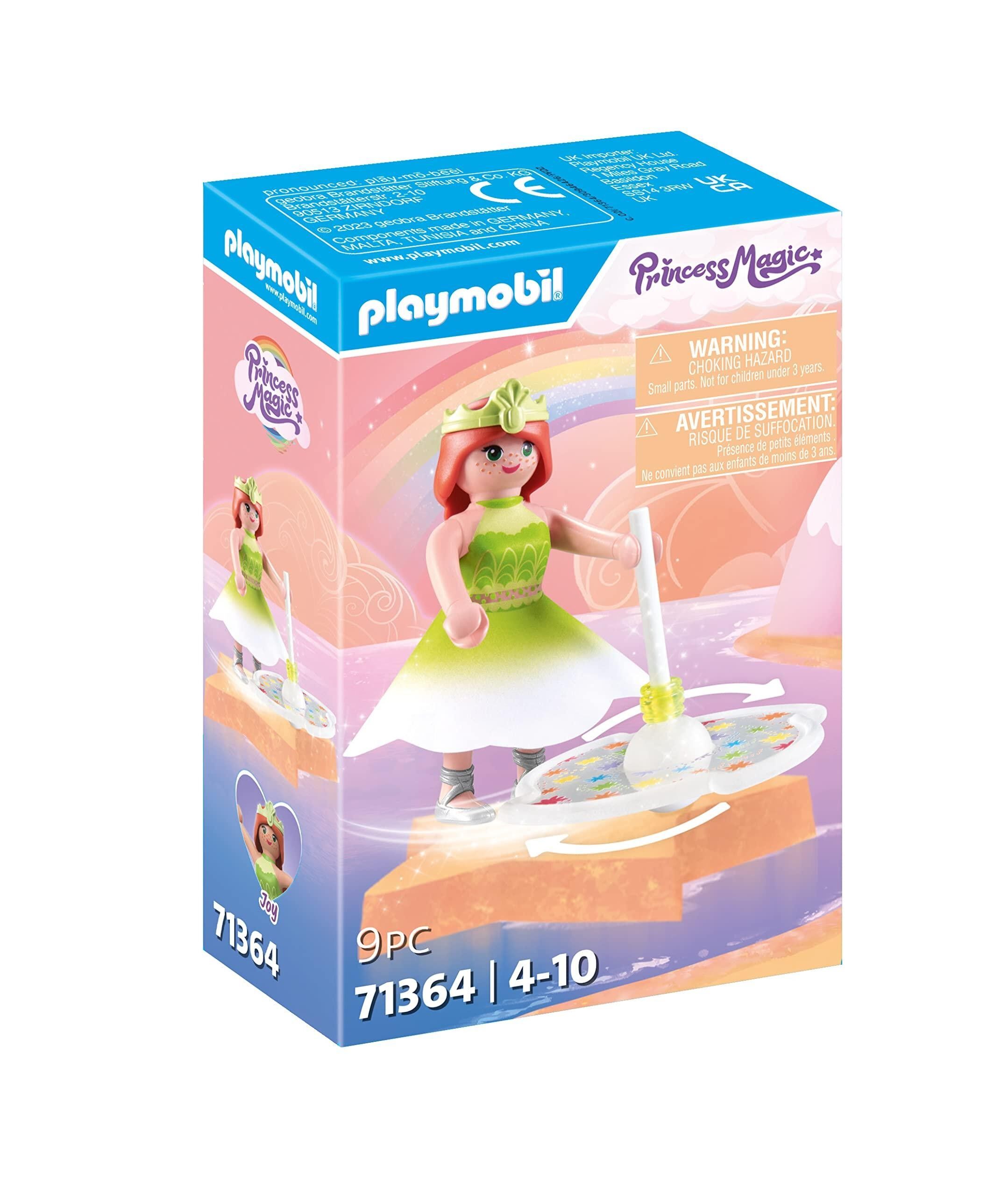 Playmobil 71364 Princesa y peonza arcoíris - Princesa mágica - La peonza crea un arcoíris cuando gira - A partir de 4 años
