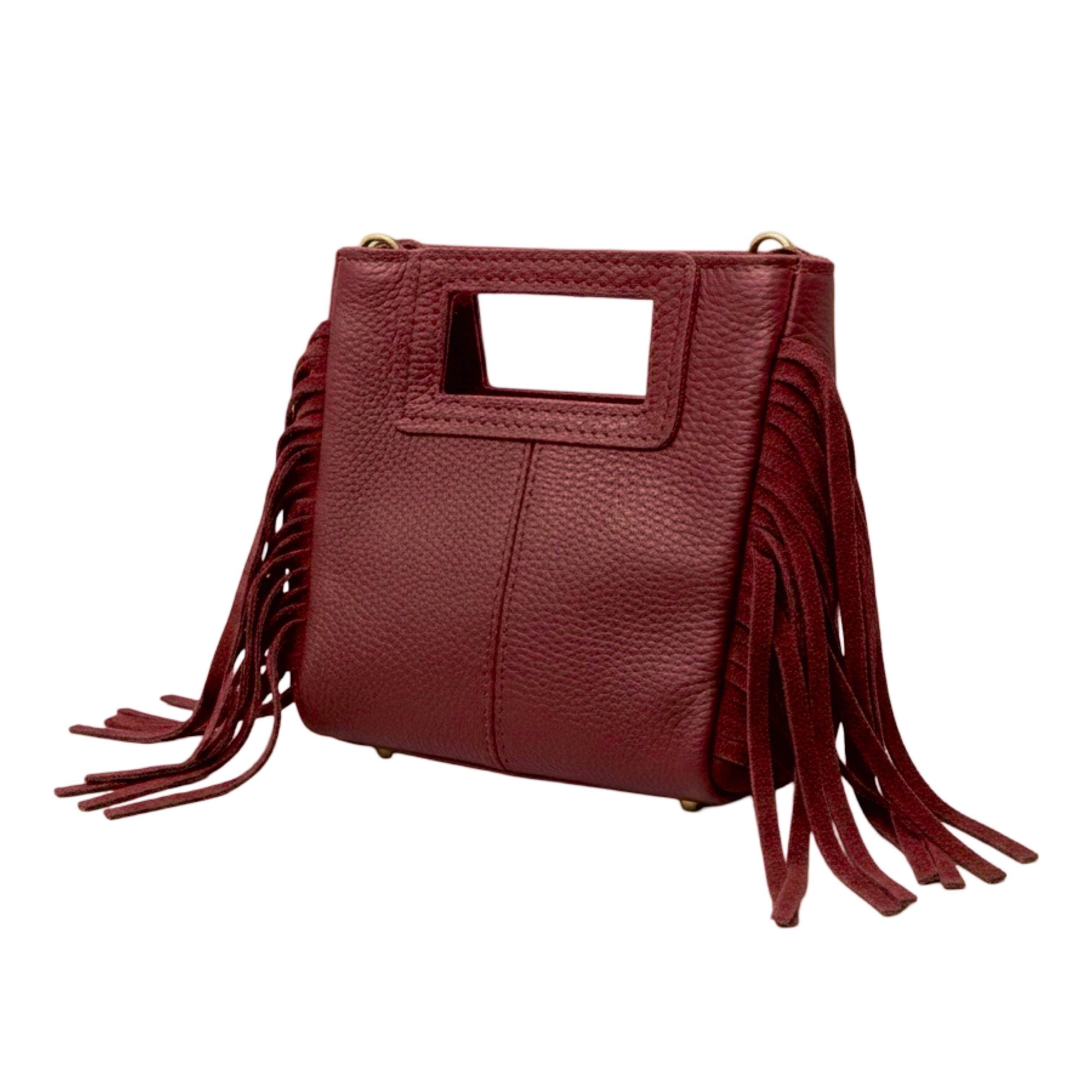 BORSA PICCOLA MARION IN PELLE CON SEMI