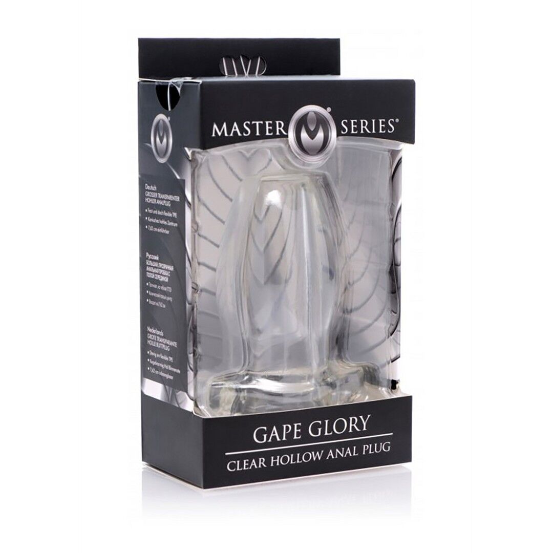 Gape Glory - Plug anal creux transparent - Grand