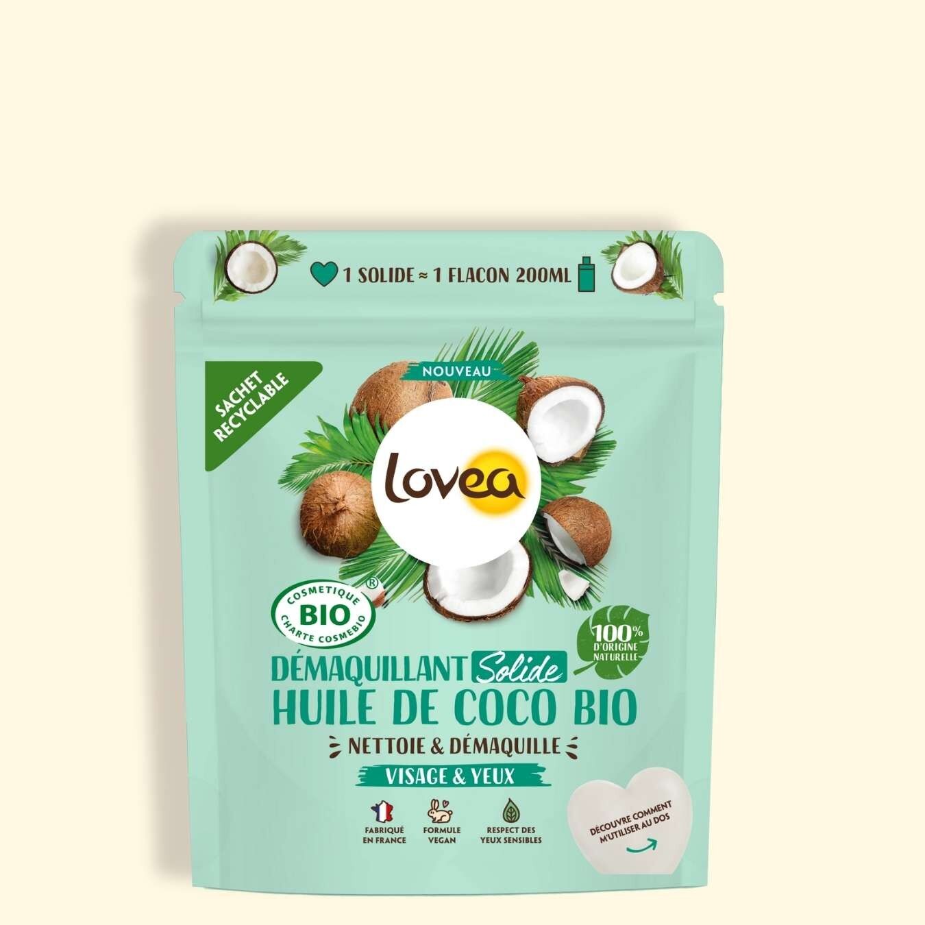 Struccante solido - Olio di cocco biologico