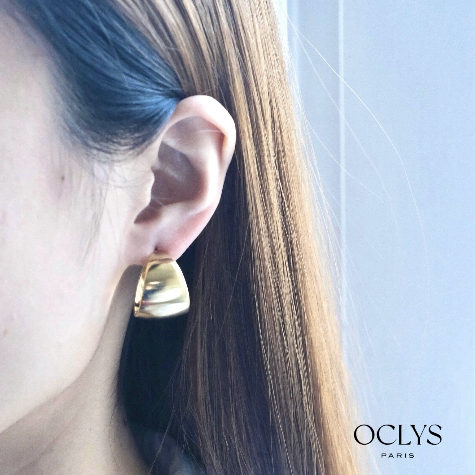 Vicki stainless steel round earrings