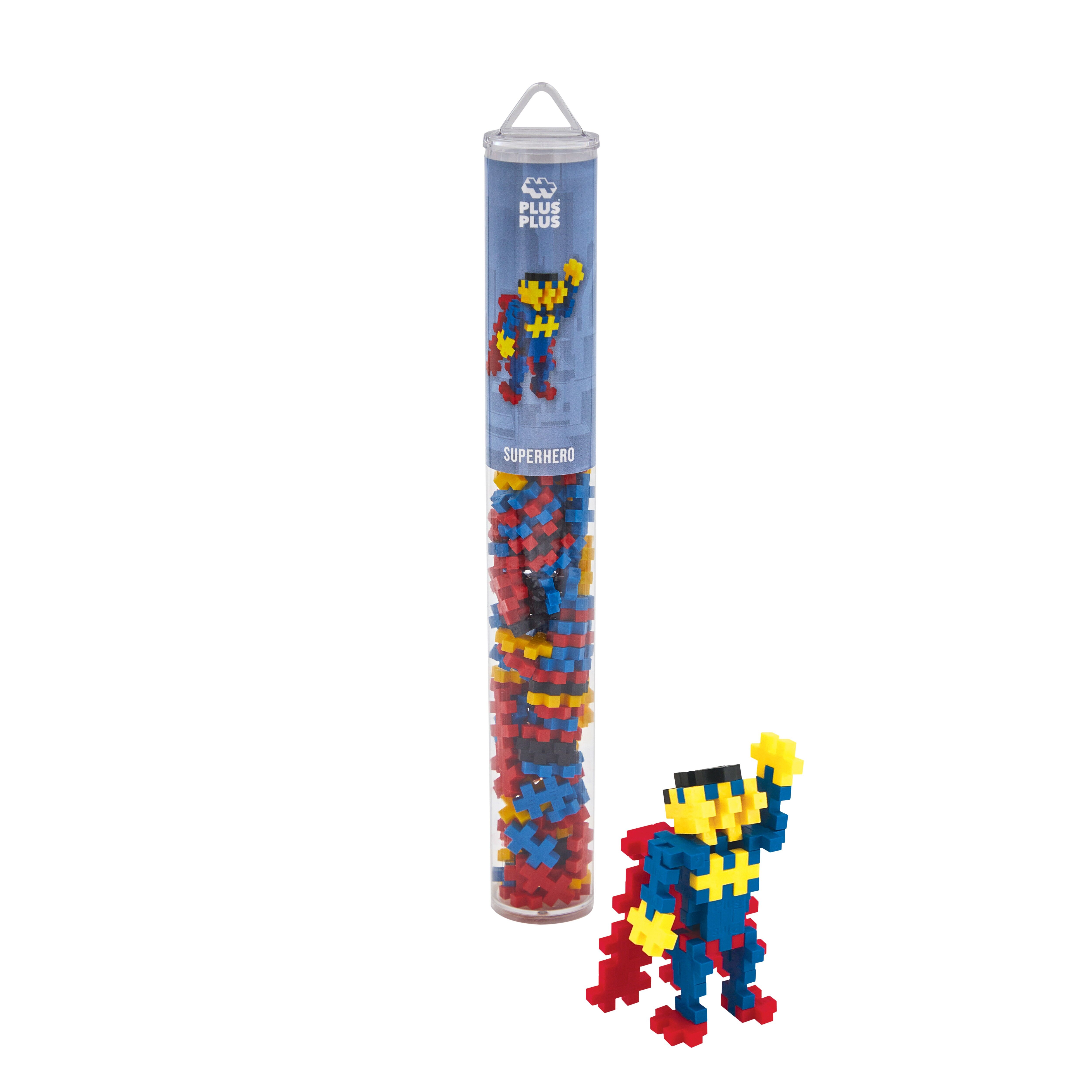 100 Pcs Superhero Tube / Construction Set / Educational / Fine Motor Skills